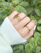 Heart Chain Ring