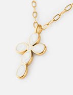 Eternal Light Cross Paperclip Chain Necklace