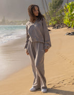 Kingdom Club Brown Wide Leg Sweatpant