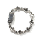 10mm cross flower star bracelet with micro-inlaid zircon