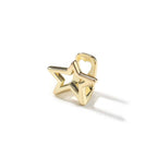 Hip-hop niche design hollow five-pointed star braces