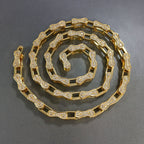 Hip Hop Rhinestone 5mm Bicycle Chain Necklace