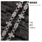 Hip Hop Zirconia Eye Cross Bracelet