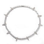 Hip-hop Black Panther zircon tennis chain