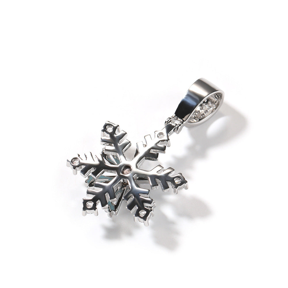 Winter rotating snowflake luminous oil drop pendant