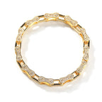 Hip Hop Rhinestone 5mm Bicycle Chain Necklace