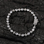 Star zircon tennis chain necklace