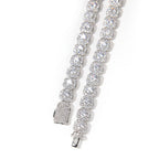 Hip-hop 9mm square rock candy zircon bracelet
