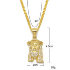Hip Hop Winged Angel Pendant Necklace