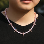 Hip-hop Black Panther zircon tennis chain