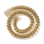 Hip-hop zircon stainless steel zircon necklace