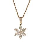 Winter rotating snowflake luminous oil drop pendant