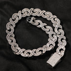 15mm Diamond Geometric Infinity Cuban Chain