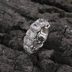 Cool and handsome men's hip-hop diamond-encrusted five-piece ring set