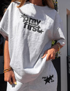 Pray First Heavyweight Tee