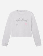 Take Heart Cropped LS Women's Tee
