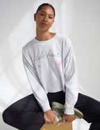 Take Heart Cropped LS Women's Tee