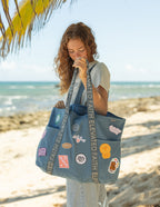 The Large Everyday Denim Tote Patch Kit